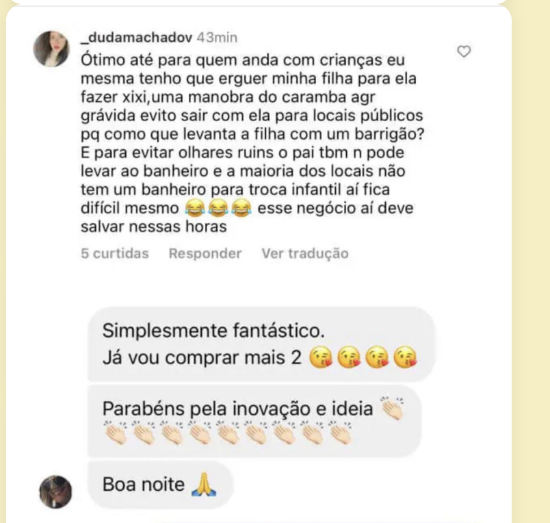 Depoimento @dudamachadov